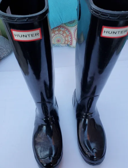 Hunter Boots Black sz US 6 - Picture 10 of 10